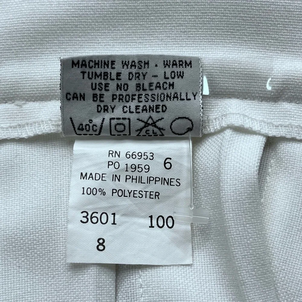 VTG Head Sports Wear White‎ Pleated Tennis Skirt Womens Size 8 Y2K Athletic Mini